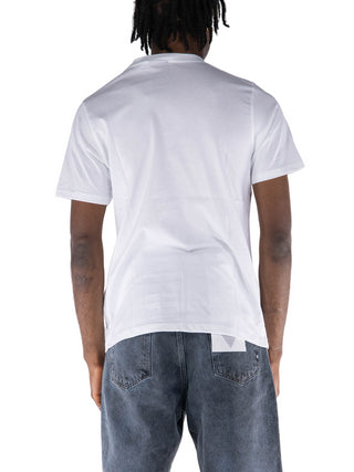 Disclaimer T-shirt manica corta con stampa multicolor bianco