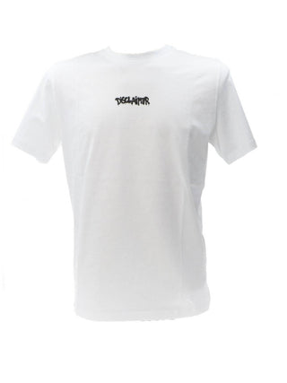 Disclaimer T-shirt manica corta con stampa e logo bianco