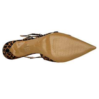 Divine Follie decollete slingback in fantasia animalier beige marrone