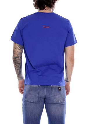 DS2 T-shirt manica corta con logo blu royal