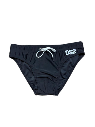 DS2 slip mare in lycra con logo nero