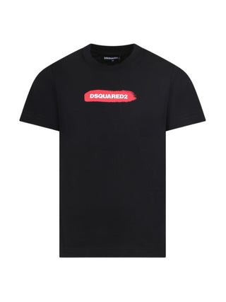 Dsquared2 T-shirt a maniche corte in jersey con logo nero