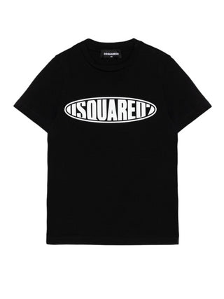 Dsquared2 T-shirt a manica corta con logo nero