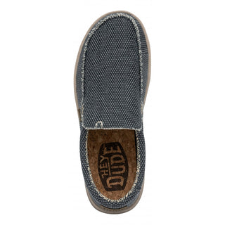 Hey Dude  Mocassino Mikka Braided in tela Blu