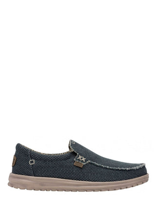 Hey Dude  Mocassino Mikka Braided in tela Blu