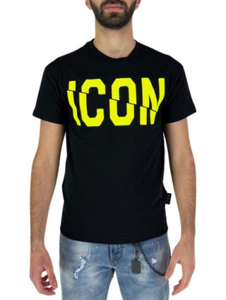 Icon T-shirt maniche corte con stampe nero