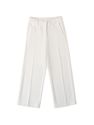 iDo pantaloni gamba larga bianco latte