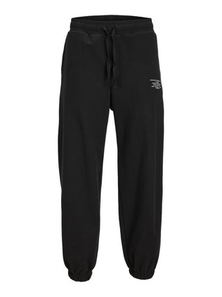 Jack&Jones pantaloni joggers in felpa nero