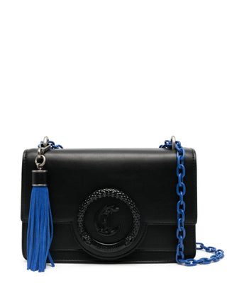 Just Cavalli borsa in ecopelle con nappina nero