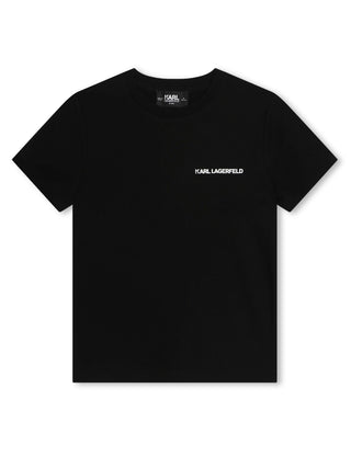 Karl Lagerfeld T-shirt manica corta con logo nero