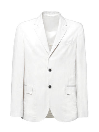 Liu Jo giacca blazer monopetto in misto lino bianco