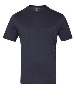 Liu Jo T-shirt manica corta in seta e cotone blu scuro