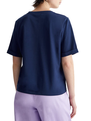 Liu Jo T-shirt manica corta con scollo a V blu