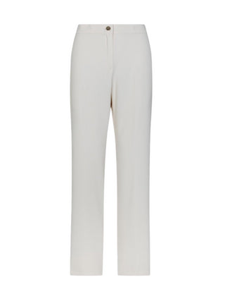 Lola by Sandro Ferrone pantaloni a gamba dritta in cady crepe panna