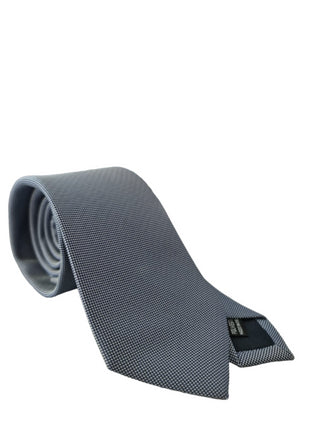 Manuel Ritz cravatta in tessuto puntinato blu