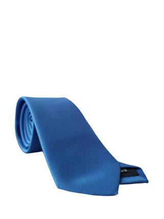 Manuel Ritz cravatta in tessuto satin blu royal