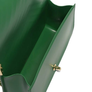 Marc Ellis borsa trapuntata Flat S con tracolla e spallaccio verde oro
