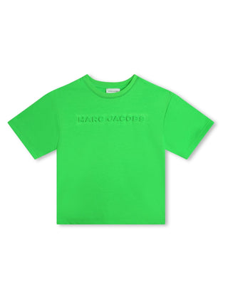 Marc Jacobs T-shirt manica corta con logo verde fluo