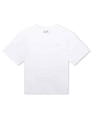 Marc Jacobs T-shirt manica corta in jersey con logo bianco