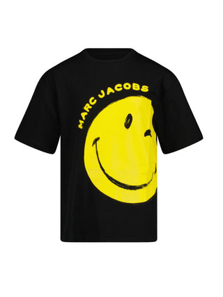 Marc Jacobs T-shirt manica corta con smile nero giallo