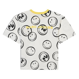 Marc Jacobs T-shirt manica corta con stampe Smile avorio