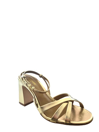 Marciano Guess sandali alti Patricia con fascette in pelle oro