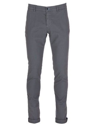 Mason's pantaloni chino extra slim fit in fantasia puntinata grigio azzurro