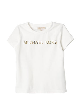 Michael Kors T-shirt manica corta con logo bianco