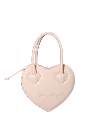 Miss Blumarine borsa a forma di cuore con logo rosa