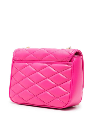 Moschino Love borsa a tracolla in ecopelle trapuntata fucsia