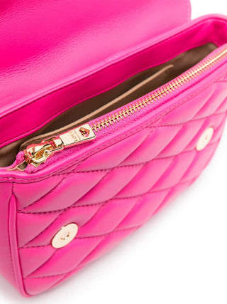 Moschino Love borsa a tracolla in ecopelle trapuntata fucsia