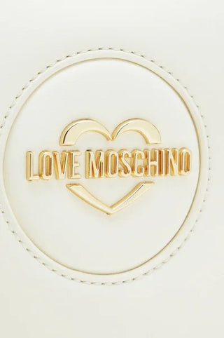 Moschino Love borsa a tracolla in ecopelle avorio