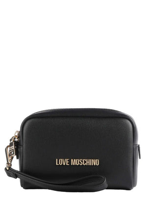 Moschino Love pochette in ecopelle con cinturino nero