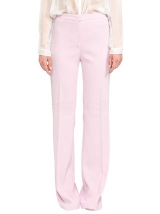 Pinko pantaloni flare Hulka a vita alta in crepe rosa