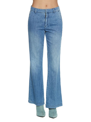 Relish jeans flare Kristen vita media lavaggio blu medio