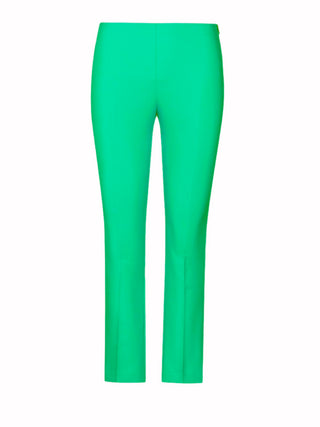 Sandro Ferrone pantaloni in tessuto stretch con gamba slim verde