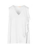 sandro-ferrone-blusa-smanicata-in-georgette-con-rouches-bianco