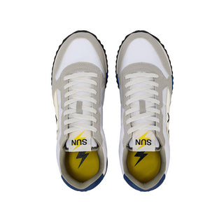 Sun68 sneakers Niki Solid in ecopelle e tessuto bianco