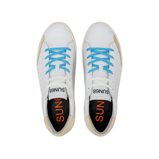 Sun68 sneakers Street Leather in pelle bianco