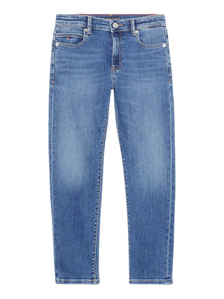 Tommy Hilfiger jeans a gamba dritta in denim stretch lavaggio blu medio