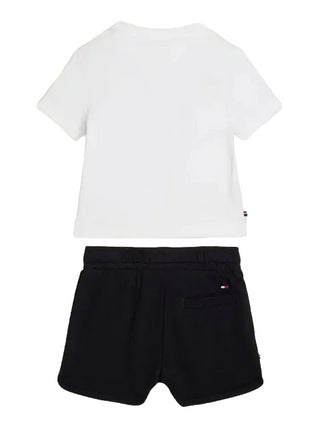 Tommy Hilfiger completo T-shirt e shorts bianco blu