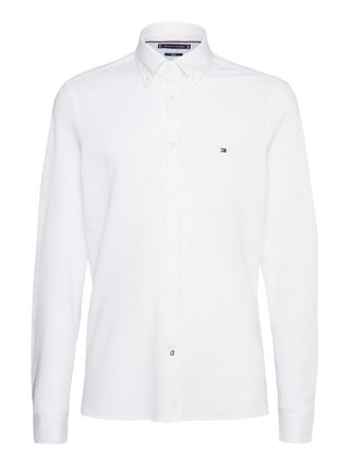 Tommy Hilfiger camicia slim fit manica lunga bianco