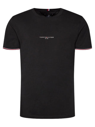 Tommy Hilfiger T-shirt manica corta slim fit nero