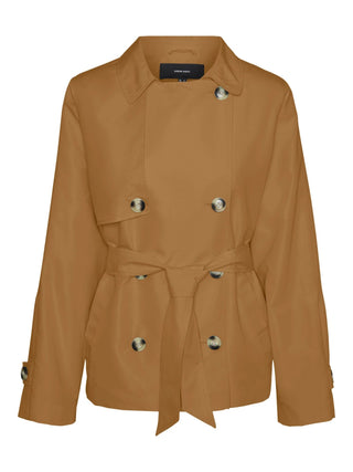 Vero moda trench corto cammello