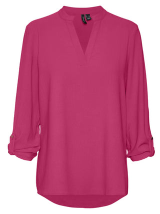 Vero moda blusa maniche lunghe fucsia