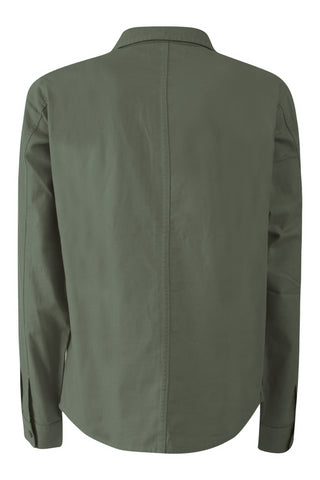 Yes Zee giacca stile camicia con tasconi verde militare