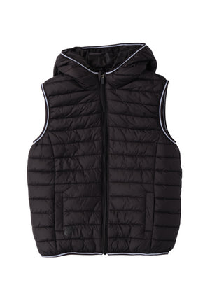 iDo gilet imbottito trapuntato con cappuccio nero