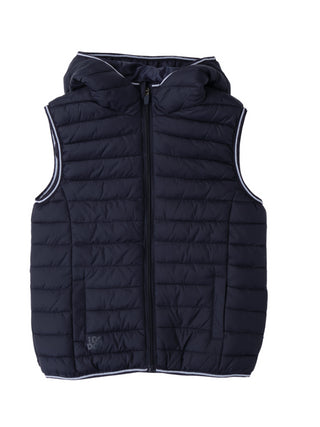 iDo gilet imbottito trapuntato con cappuccio blu