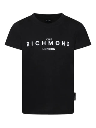 John Richmond T-shirt manica corta Plogus con logo nero