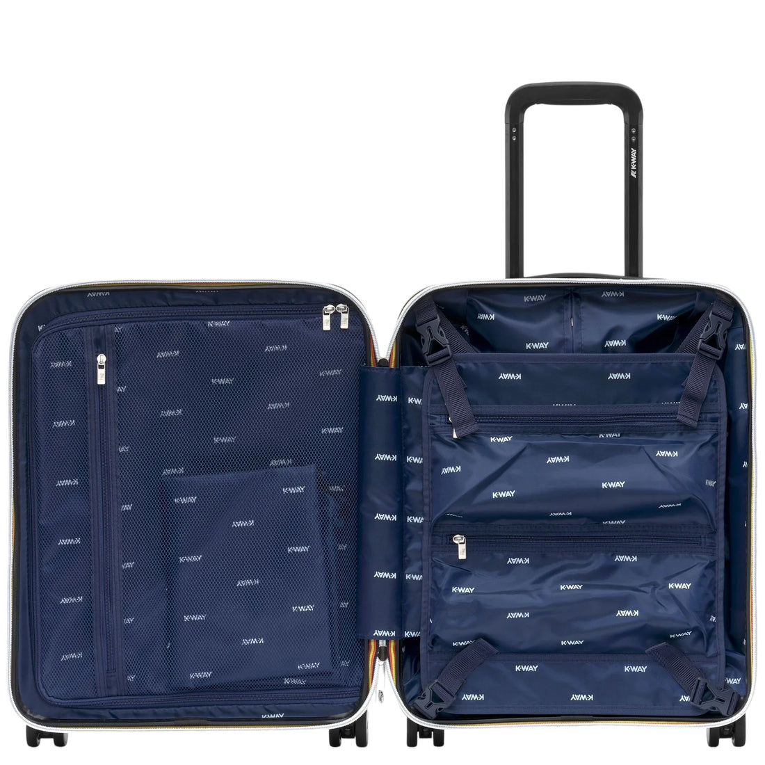 K-way trolley unisex Eudoxie rigido con logo blu